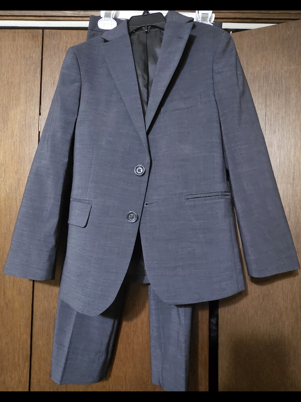 Kenneth Cole Boy's Gray Two-Button Suit